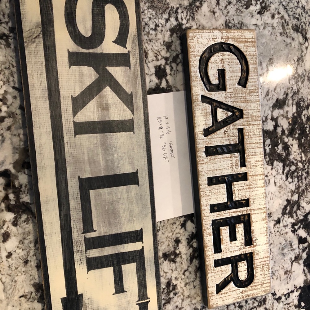 2 home decor signs SOLD both!!